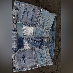 Custom Made Mini Denim Skirt